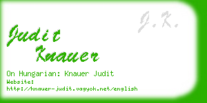 judit knauer business card